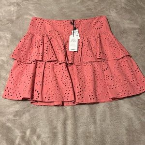 Express pink ruffle skirt size 8 NWT
